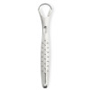 Stainless steel tongue scraper with non-slip handle